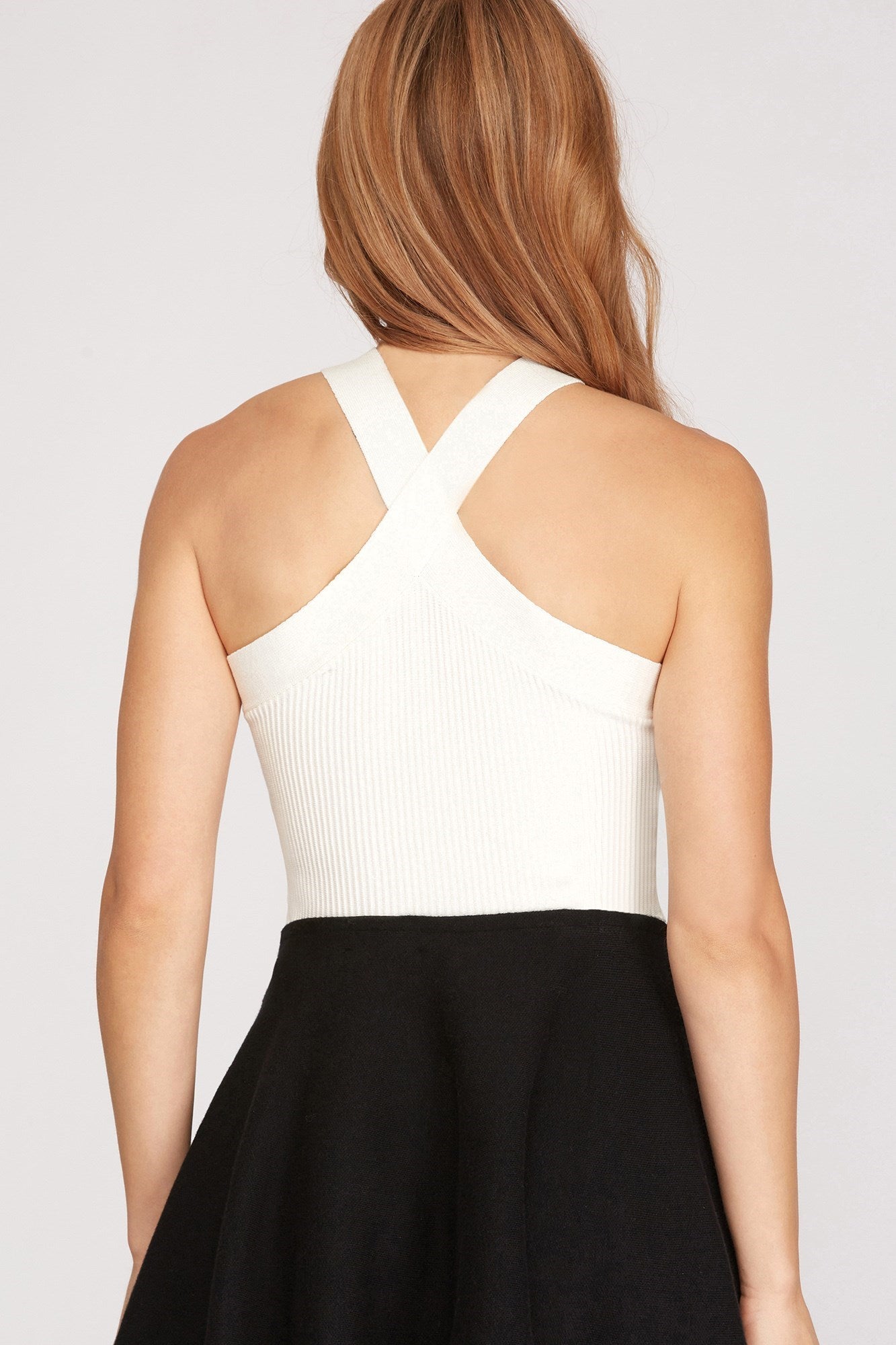 Cross halter top