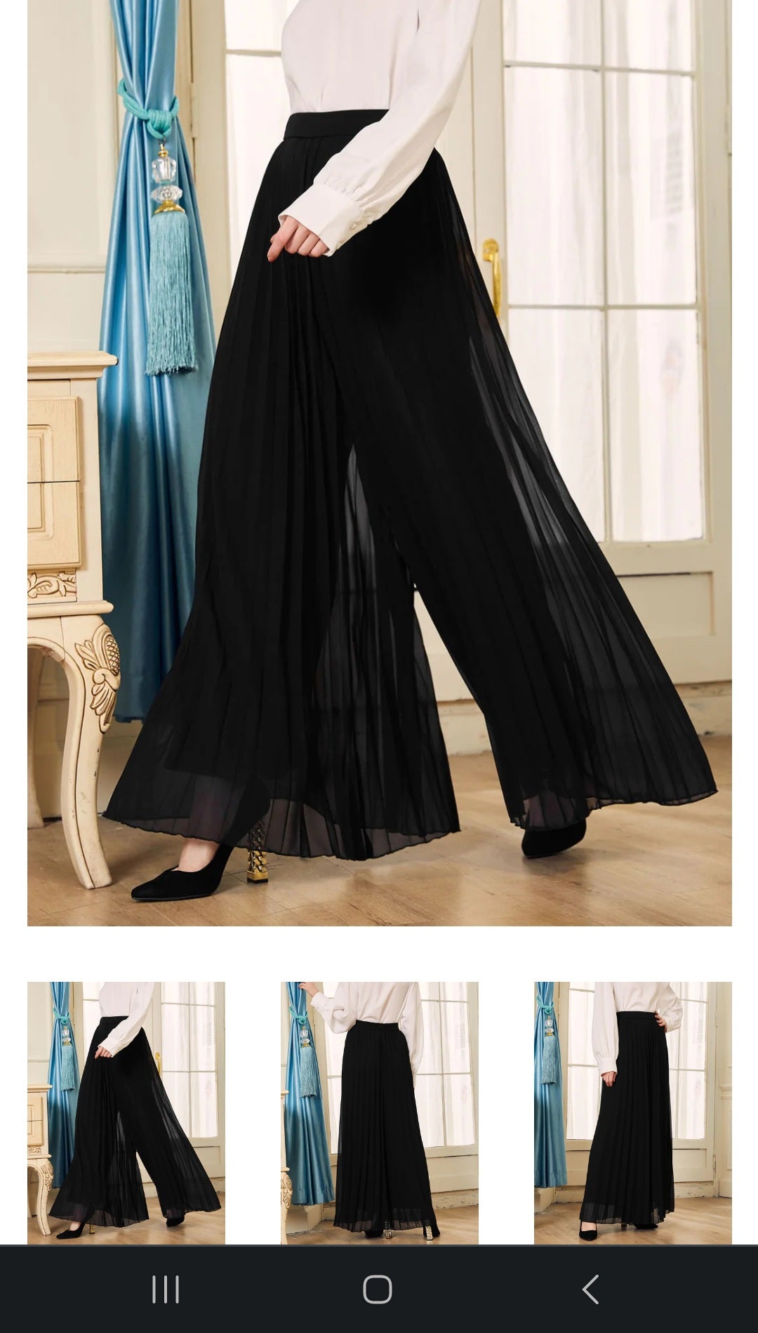 Pleated pants