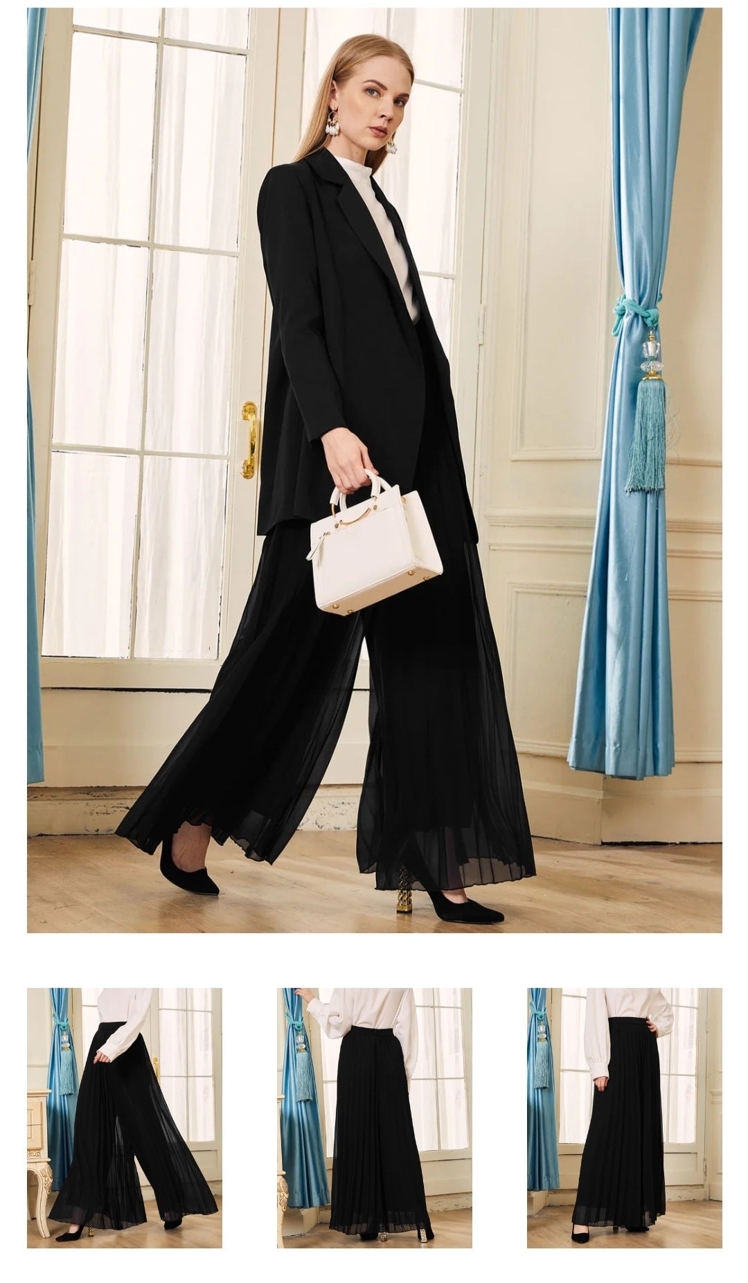 Pleated pants